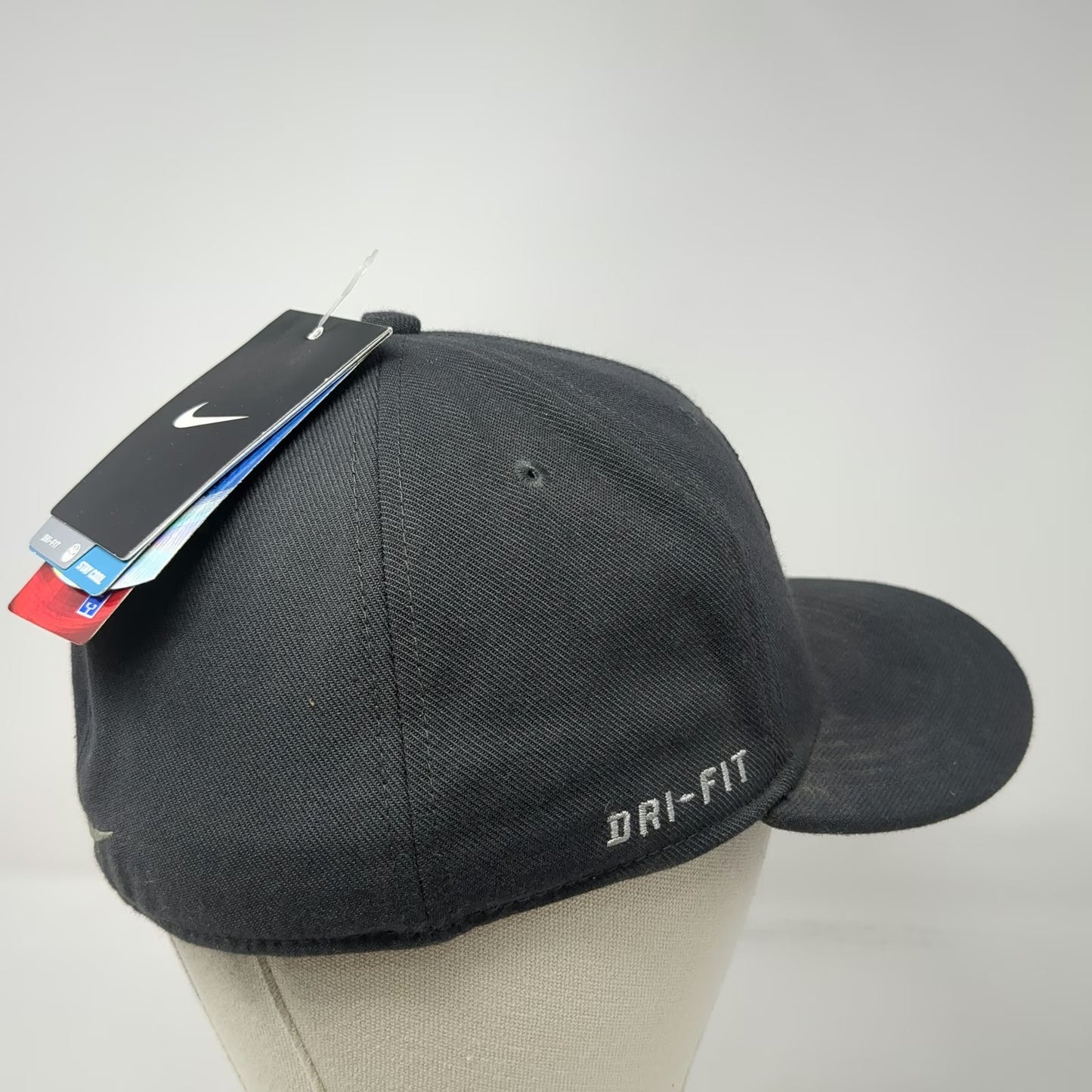 Boise State Broncos NCAA Nike Cap Gray L Dri-Fit Fitted Hat Flat Brim Stretch