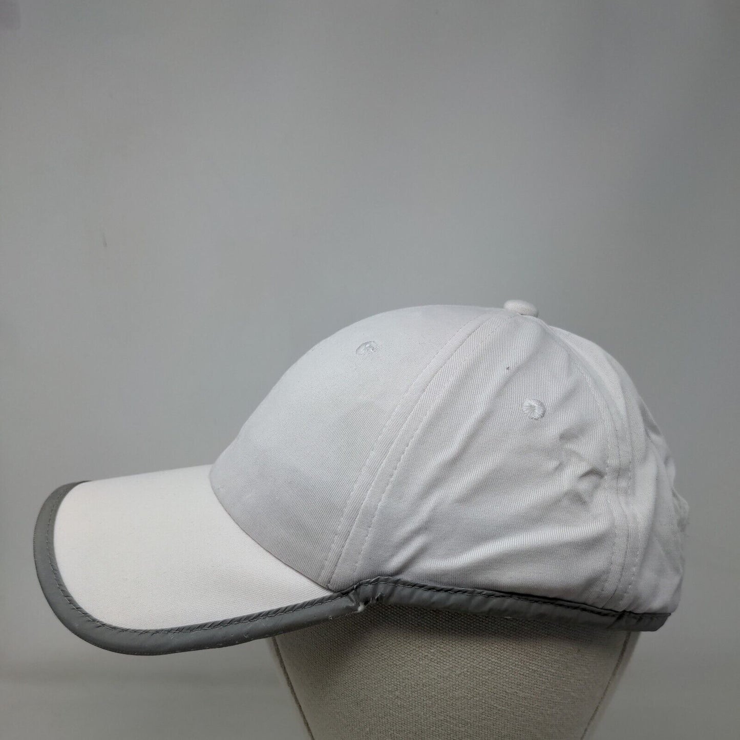 Joe Boxer Strapback Hat White One Size Adjustable Vented Holes 6 Panel Blank