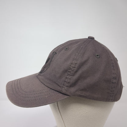 JV Horseshoe Slideback Hat Gray One Size Adjustable Solid 6 Panel