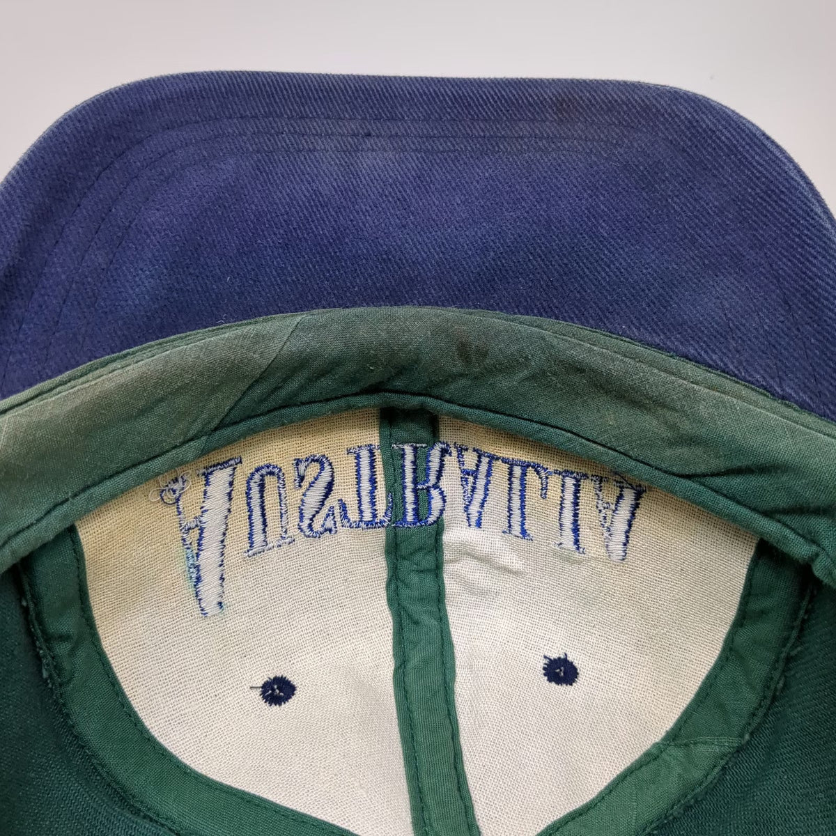 Baseball Cap Green Purple One Size Australia Kangaroo Strapback Embroidered Hat