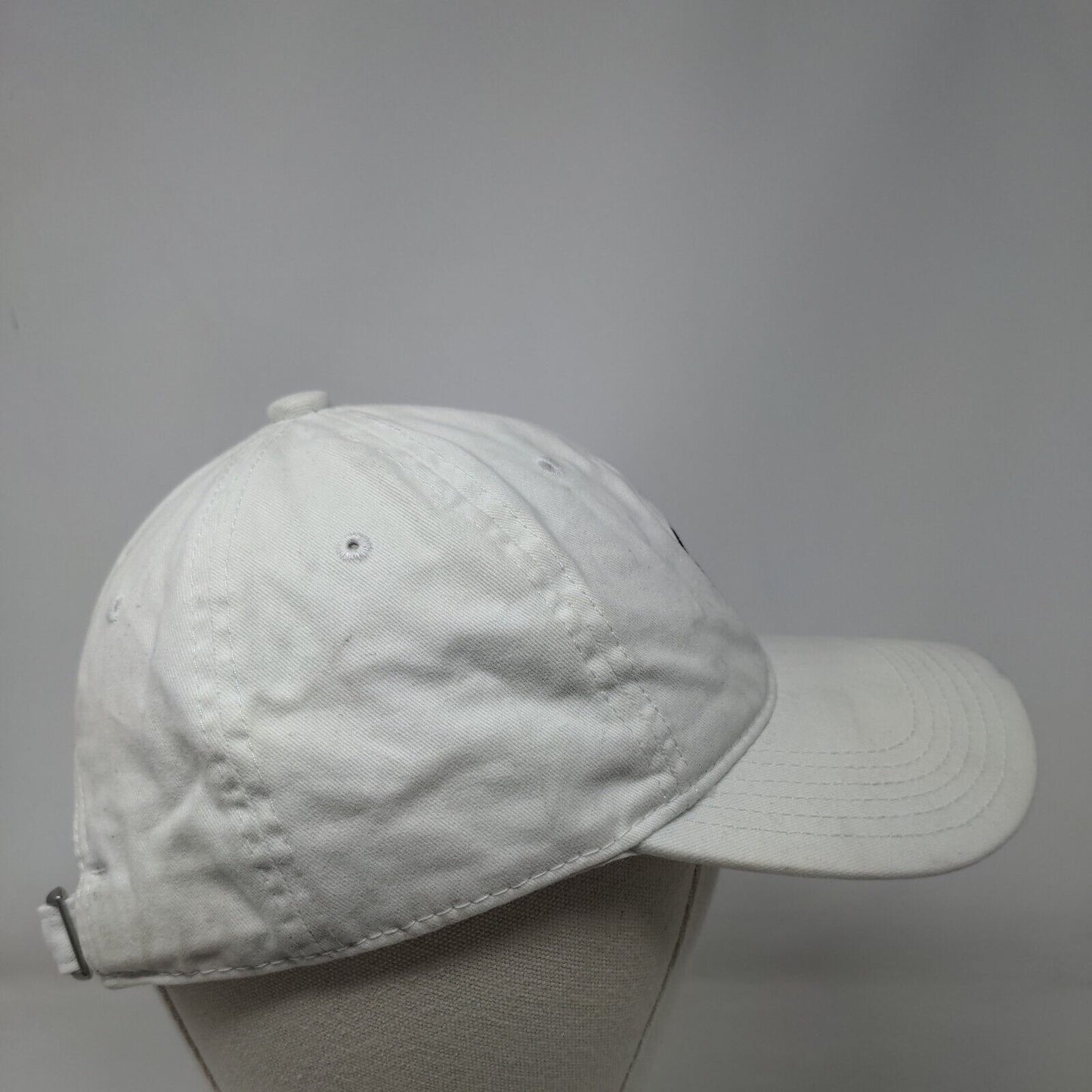 Minnie Mouse Slideback Hat White One Size Adjustable Embroidered Disney