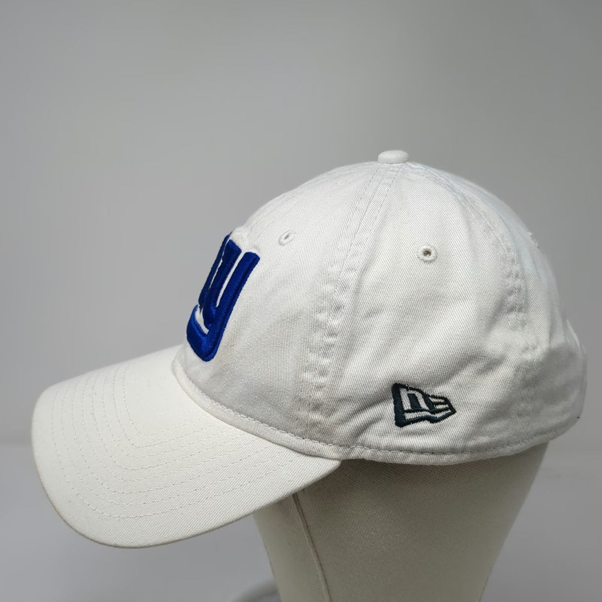 New York Giants NFL New Era Cap White One Size Adjustable Embroidered 9TWENTY