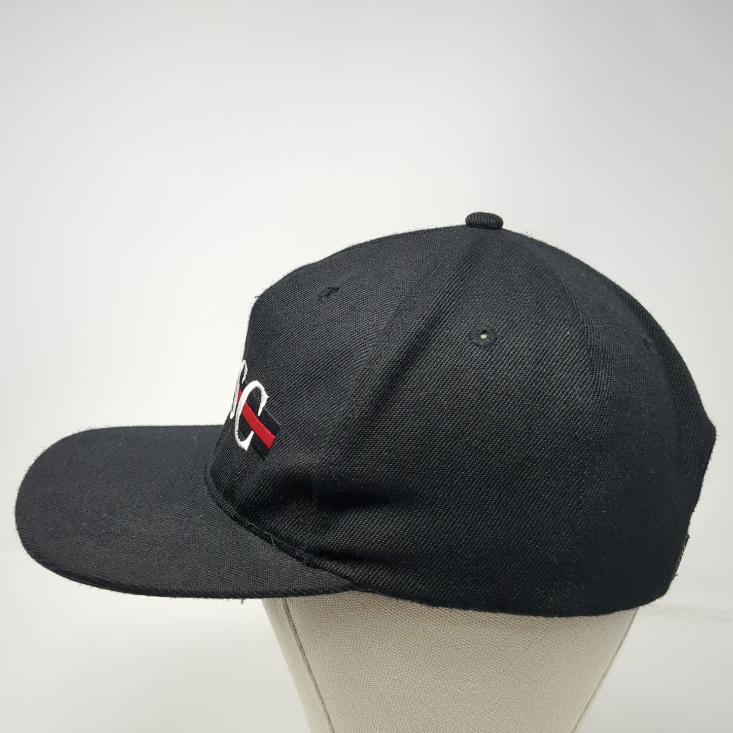 CLSC Trucker Black Hat One Size Snapback Flat Brim Embroidered Logo Streetwear