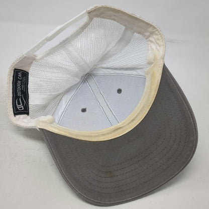 Outdoor Cap Trucker Hat Gray White Red One Size D&B Supply Mesh Snapback Hat