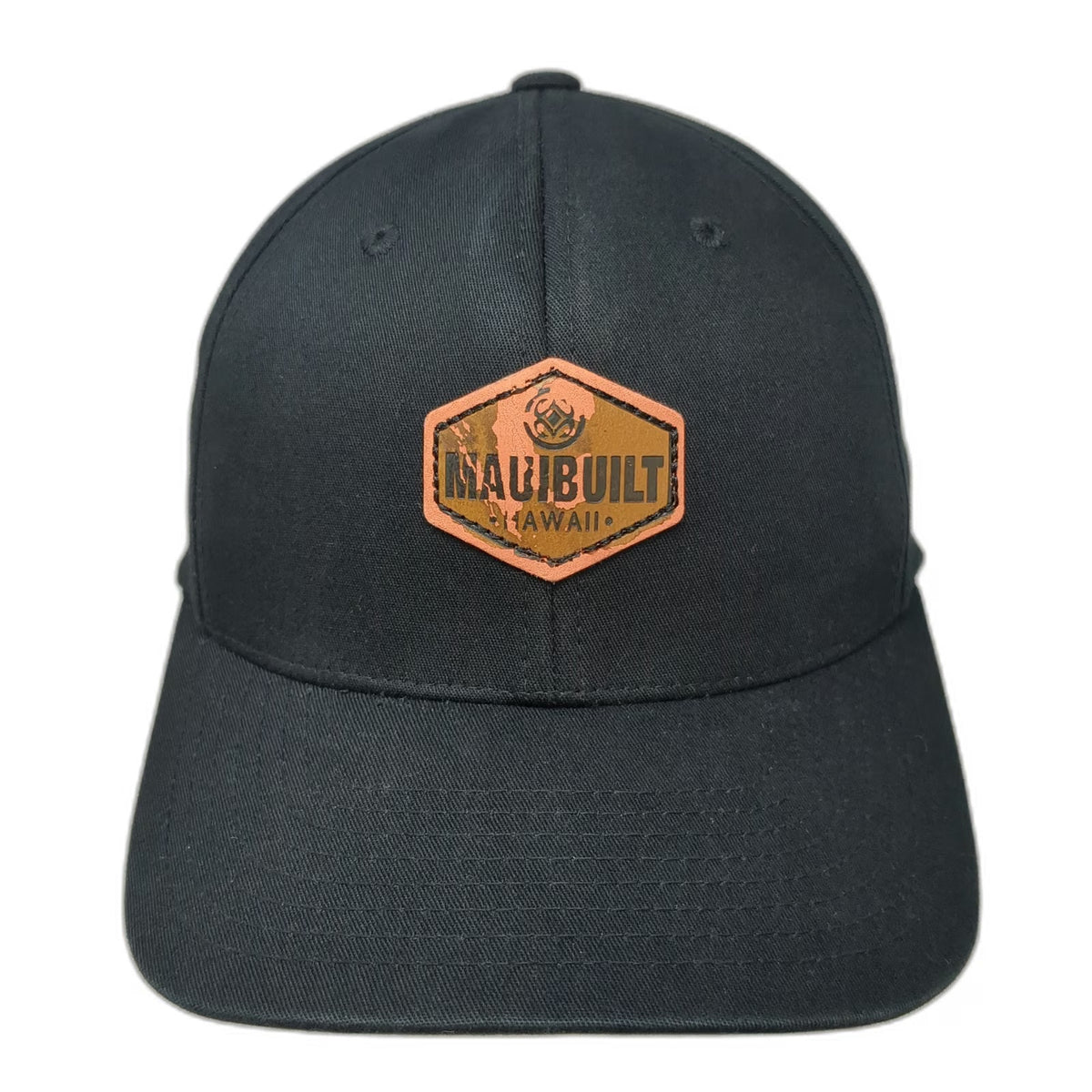 Maui Built Baseball Cap Black XL Flexfit Hawaii Patch Hat Gray Undervisor Logo