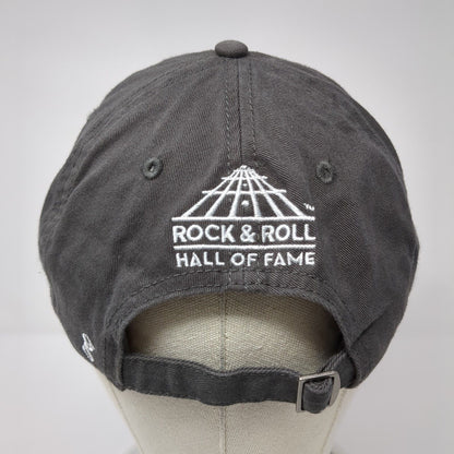 Rock And Roll Hall Of Fame Slideback Hat Gray OS Adjustable Embroidered 6 Panel