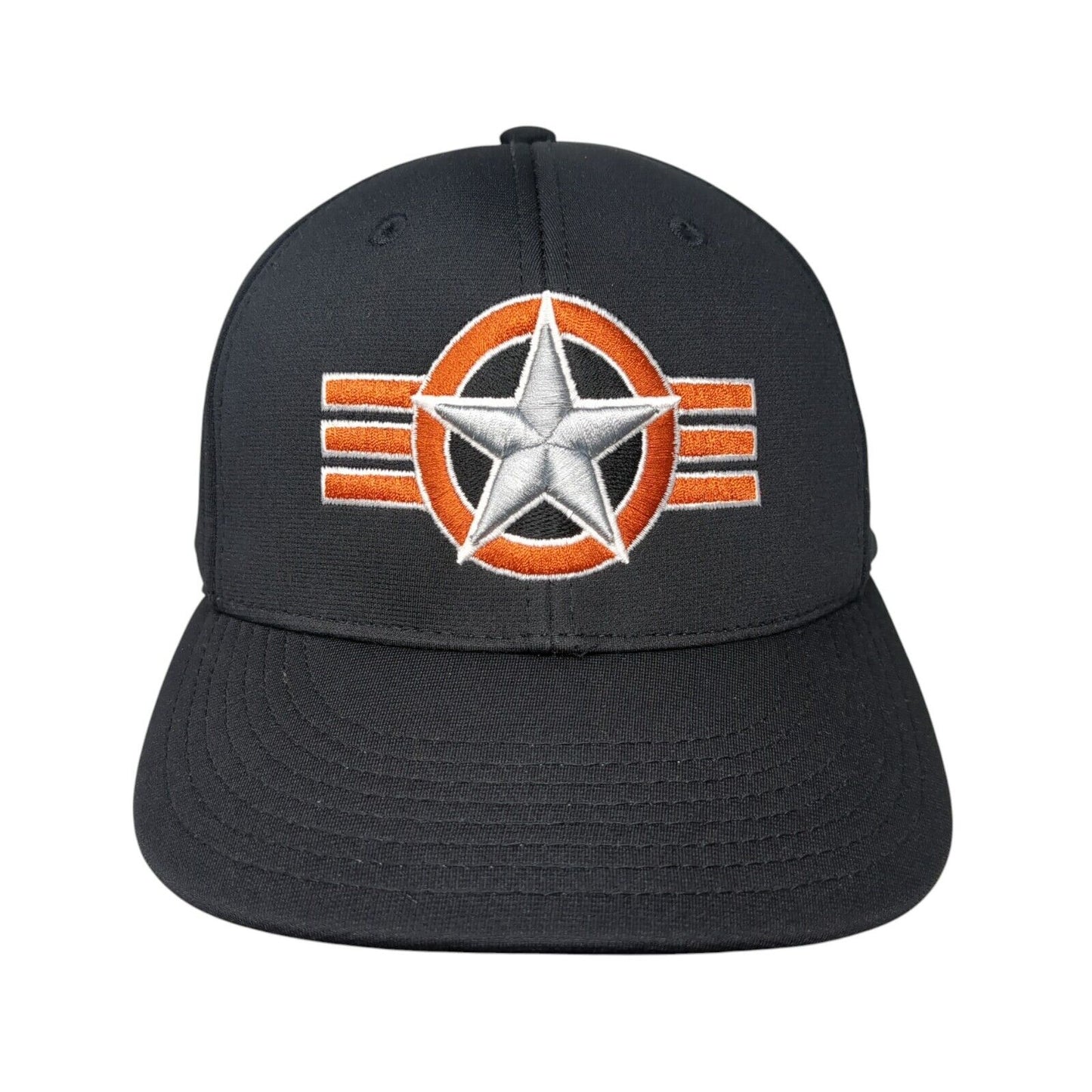 Ridgevue Fitted Hat Black Small-Medium Embroidered Richardson 6 Panel