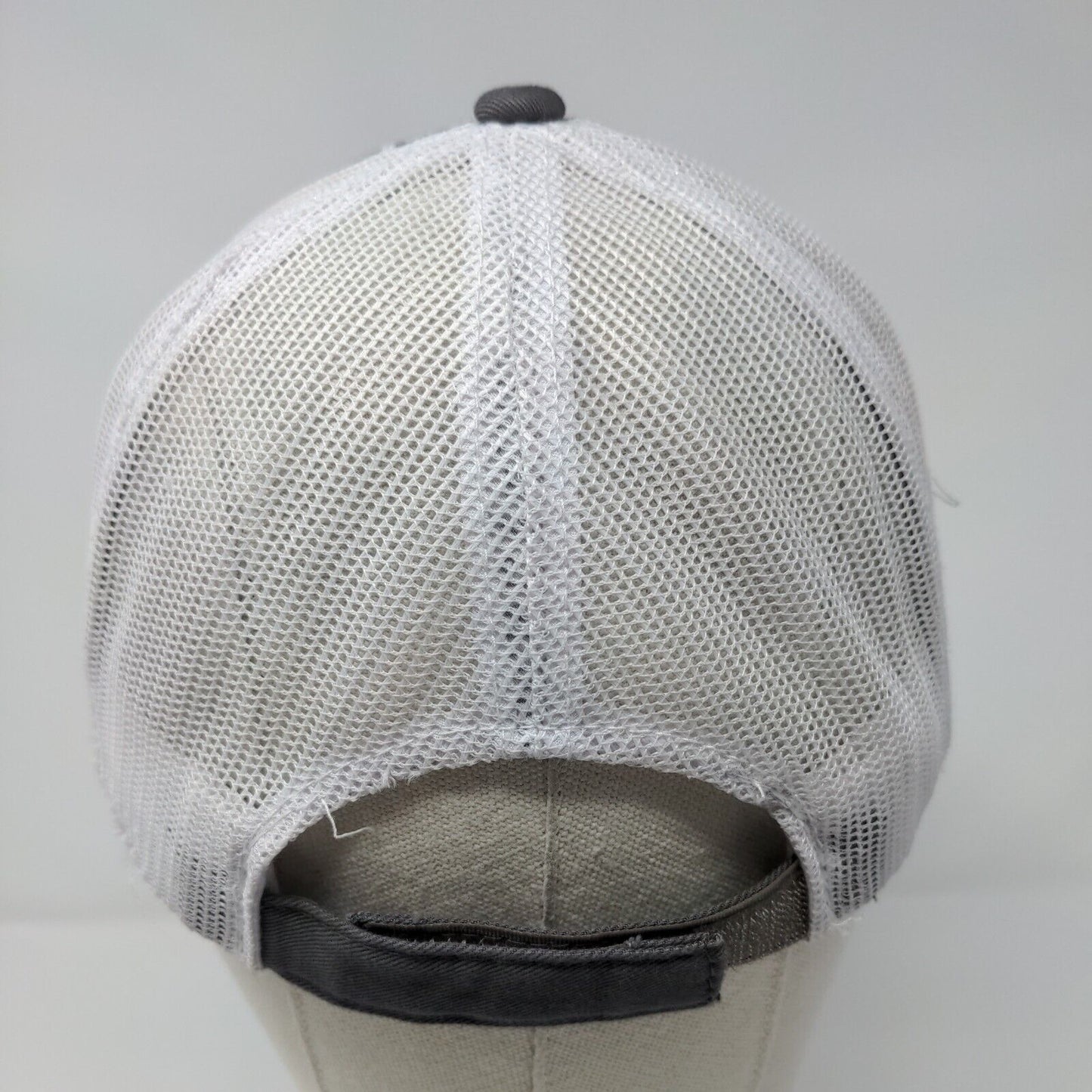 Three Rivers Ranch Idaho Strapback Trucker Hat Gray OSFM Mesh Back