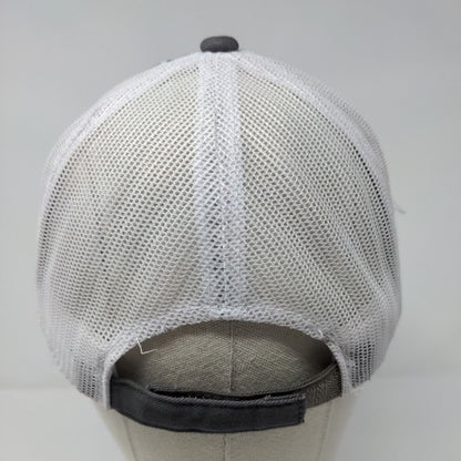 Three Rivers Ranch Idaho Strapback Trucker Hat Gray OSFM Mesh Back