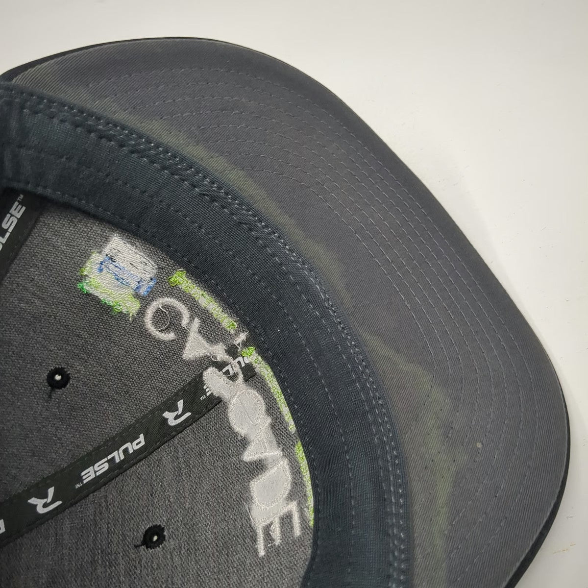 Richardson Baseball Cap Gray XL Black Flexfit Cascade Drilling Technical Hat