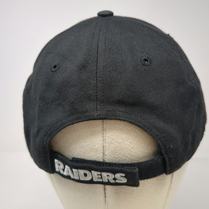 '47 NFL Las Vegas Raiders Shield Logo Black Baseball Cap OS Strapback Hat