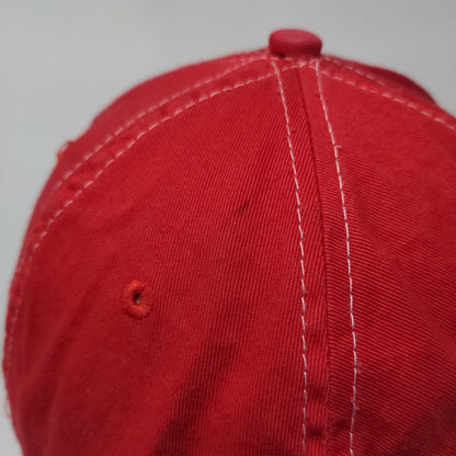 Budweiser Strapback Hat Red One Size Adjustable Embroidered 6 Panel