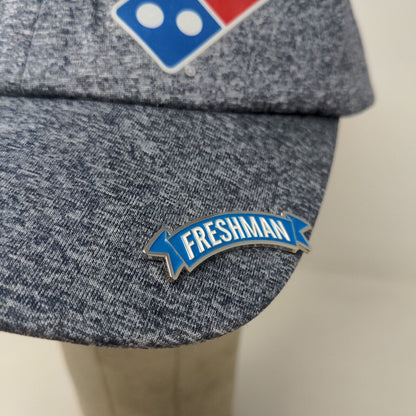 Domino's Gear Men's Strapback Hat Gray Size OS Graphic Logo Freshman Pin