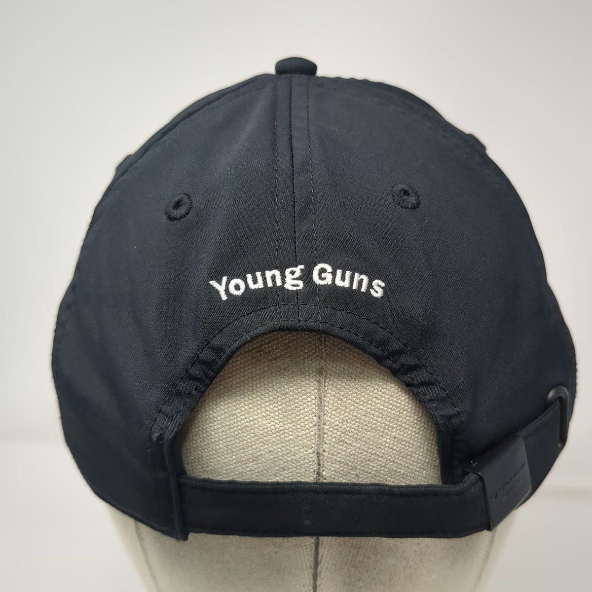 TaylorMade Baseball Cap Black One Size Young Guns Heron Bird Golf Hat Slideback