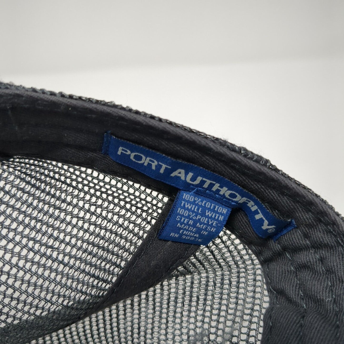 Cohorts Strapback Mesh Back Trucker Hat Gray One Size Port Authority