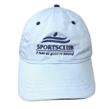 Sports Club It Feels So Good To Belong Strapback Hat Blue One Size Embroidered