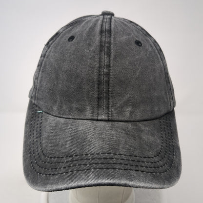 Unbranded Slideback Hat Gray One Size Adjustable Ponytail Blank Solid