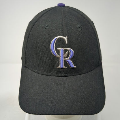 New Era Colorado Rockies MLB Baseball Cap Black One Size 9FORTY Strapback Hat