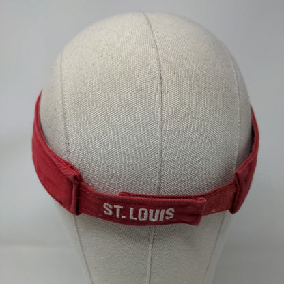 St. Louis Cardinals Puma Strapback Sun Visor Cap Hat Red OSFA Embroidered Logo