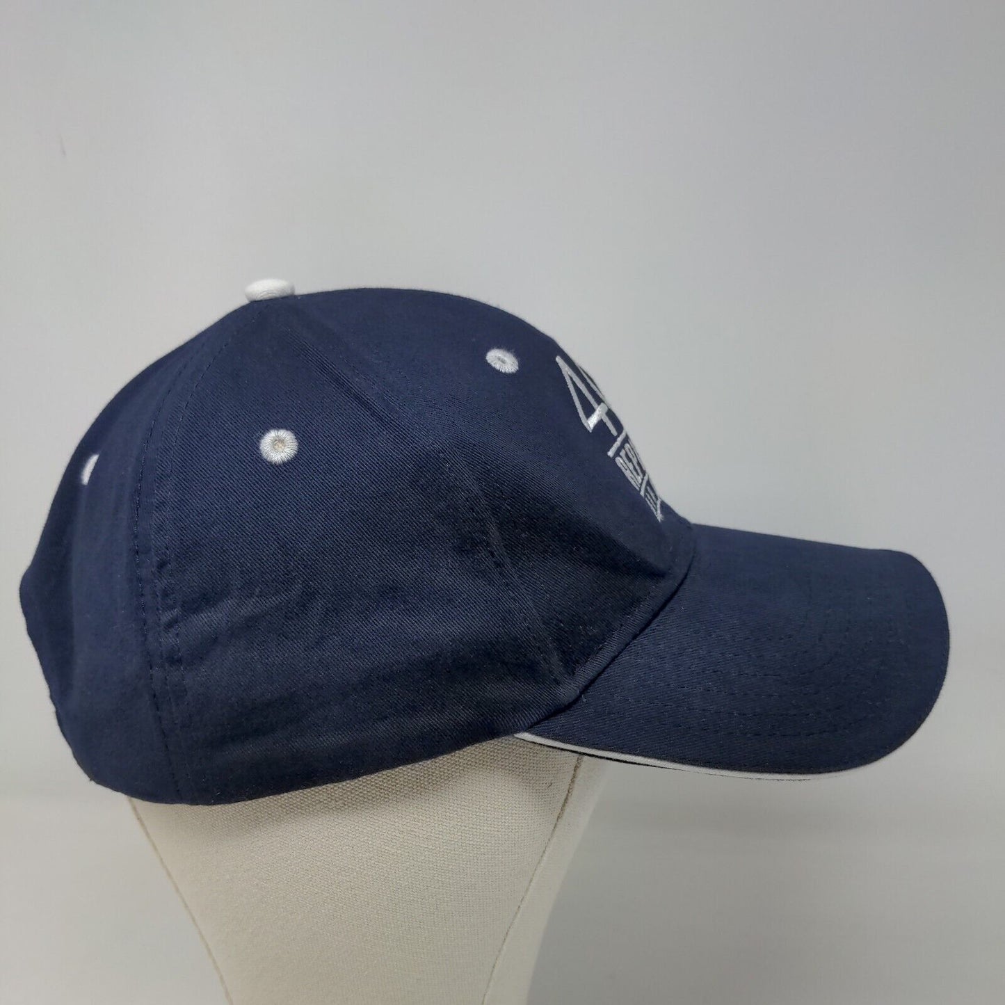 Otto Men's Strapback Hat Blue Size OSFM Embroidered Republic Airways Logo Cotton