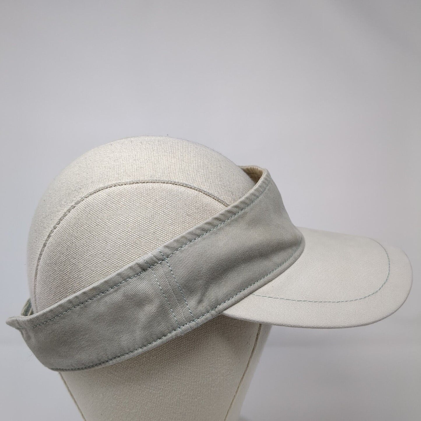Ahead Casuals Strapback Sun Visor Hat Tan One Size Adjustable Blank