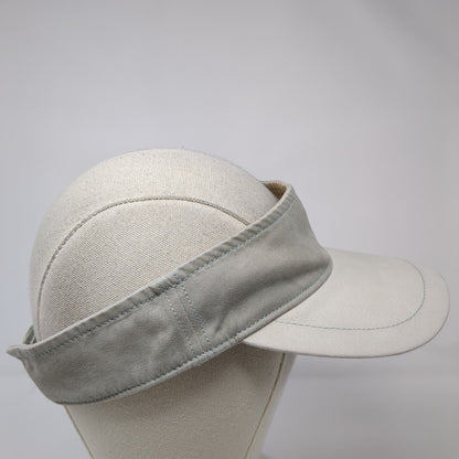 Ahead Casuals Strapback Sun Visor Hat Tan One Size Adjustable Blank