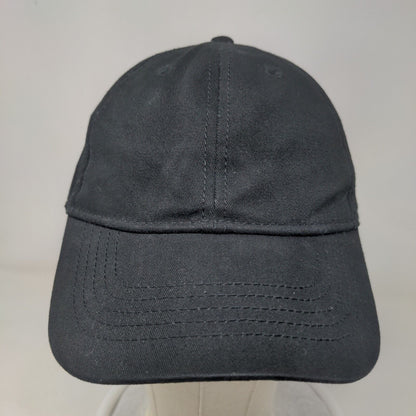 Unbranded Slideback Hat Black OSFM Adjustable Outdoor 6 Panel Blank