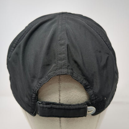 Nike Baseball Cap Black One Size NikeFIT Moisture Wicking Adjustable Strap Hat