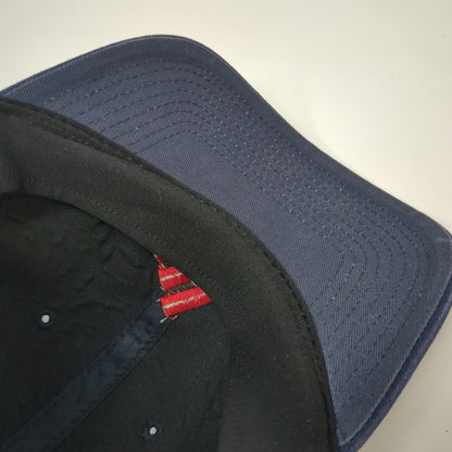 Adidas Baseball Cap Blue M Climalite Stretch Fit Embroidered Logo 6 Panel Hat