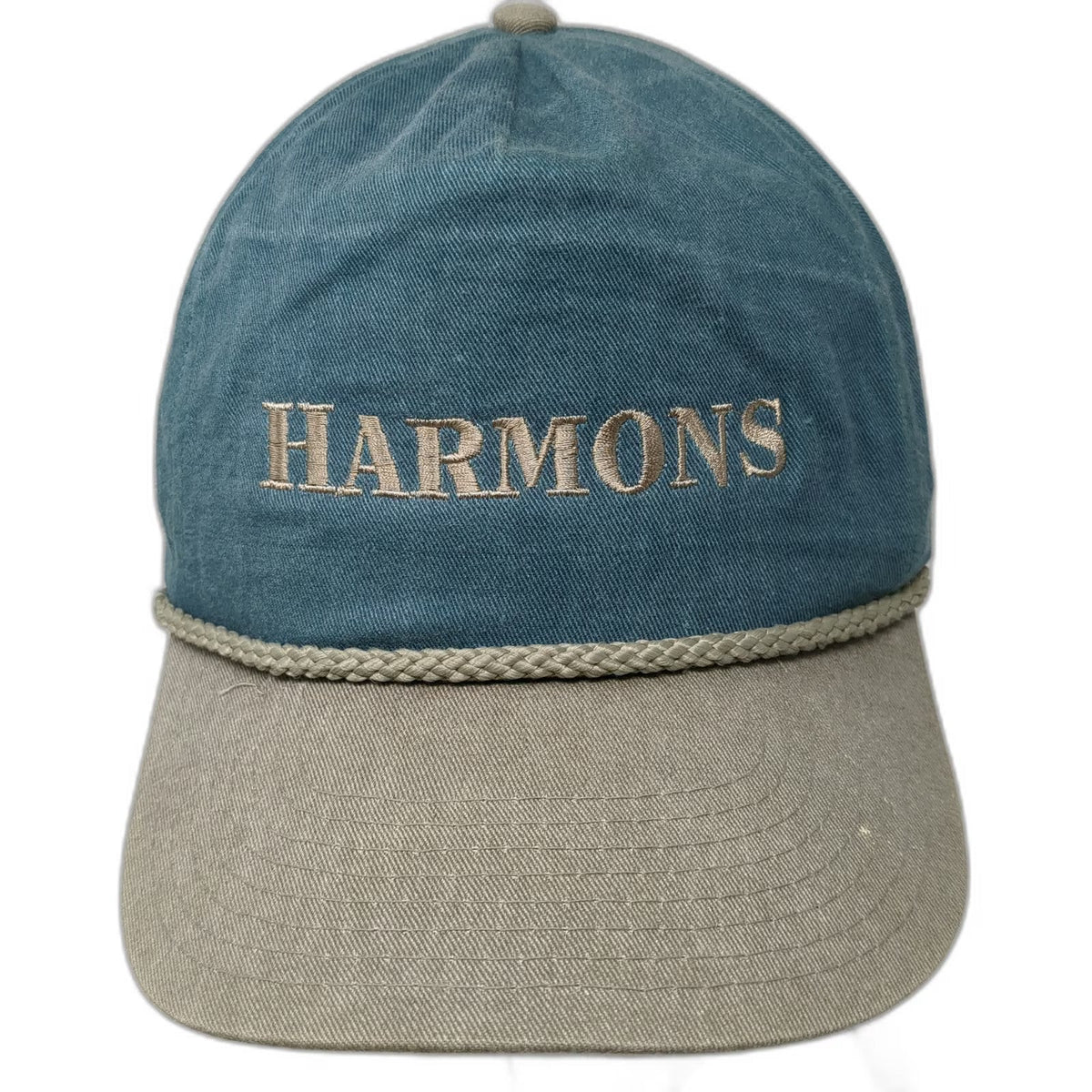 Head To Toe 5 Panel Blue Gray One Size Harmons Embroidery Rope Snapback Hat