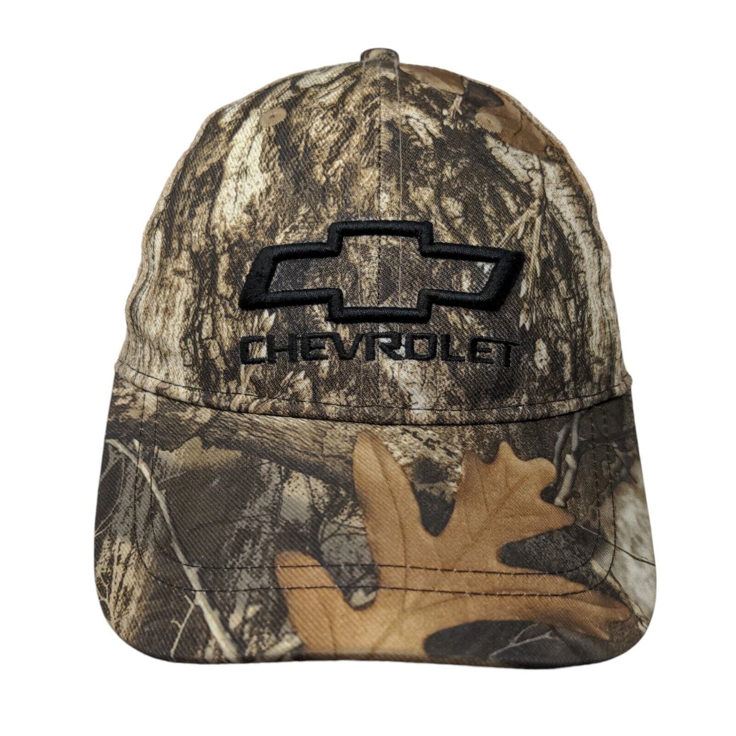 Chevrolet Snapback Trucker Hat Camouflage OSFM Embroidered Mesh Back Infinity