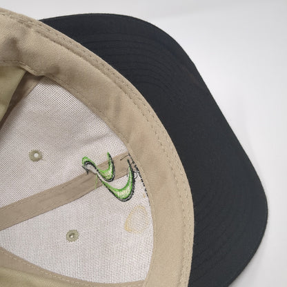 Light & Power Snapback Hat Brown One Size Adjustable Colorblock Otto