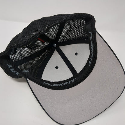 PPS Fitted Mesh Back Trucker Hat Black L/XL Embroidered Port Authority