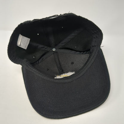 The Flash Snapback Hat Black One Size Adjustable Embroidered Comics