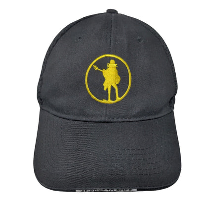 Welcome To Moe's Strapback Mesh Back Hat Black One Size Embroidered