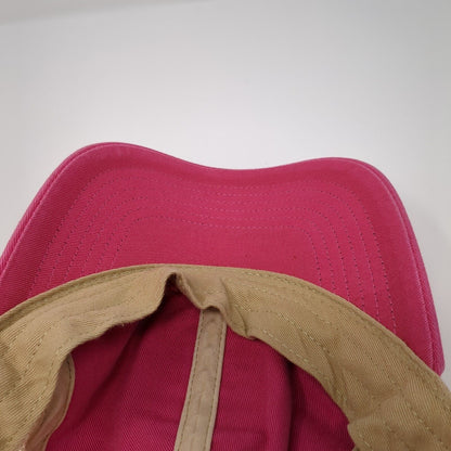 Sun Valley Idaho Snapback Trucker Hat Pink One Size Adjustable Mesh Back Legacy