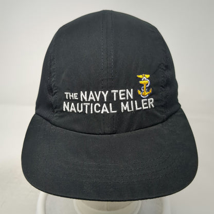 Headsweats Baseball Cap Black One Size Navy Ten Nautical Miler Mesh Race Hat