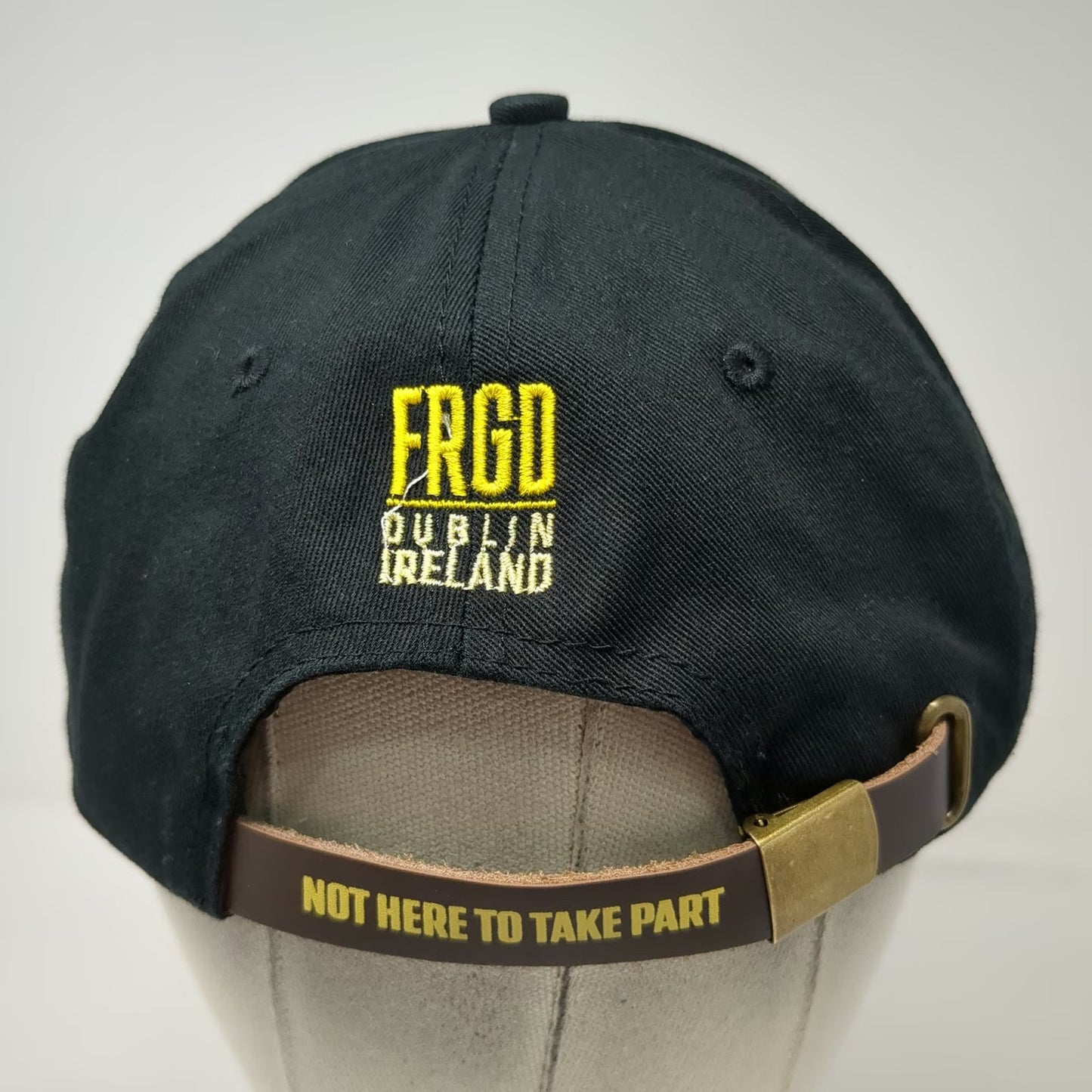 FRGD Forged Irish Stout 5 Panel Black OS Hat Strapback Dublin Ireland