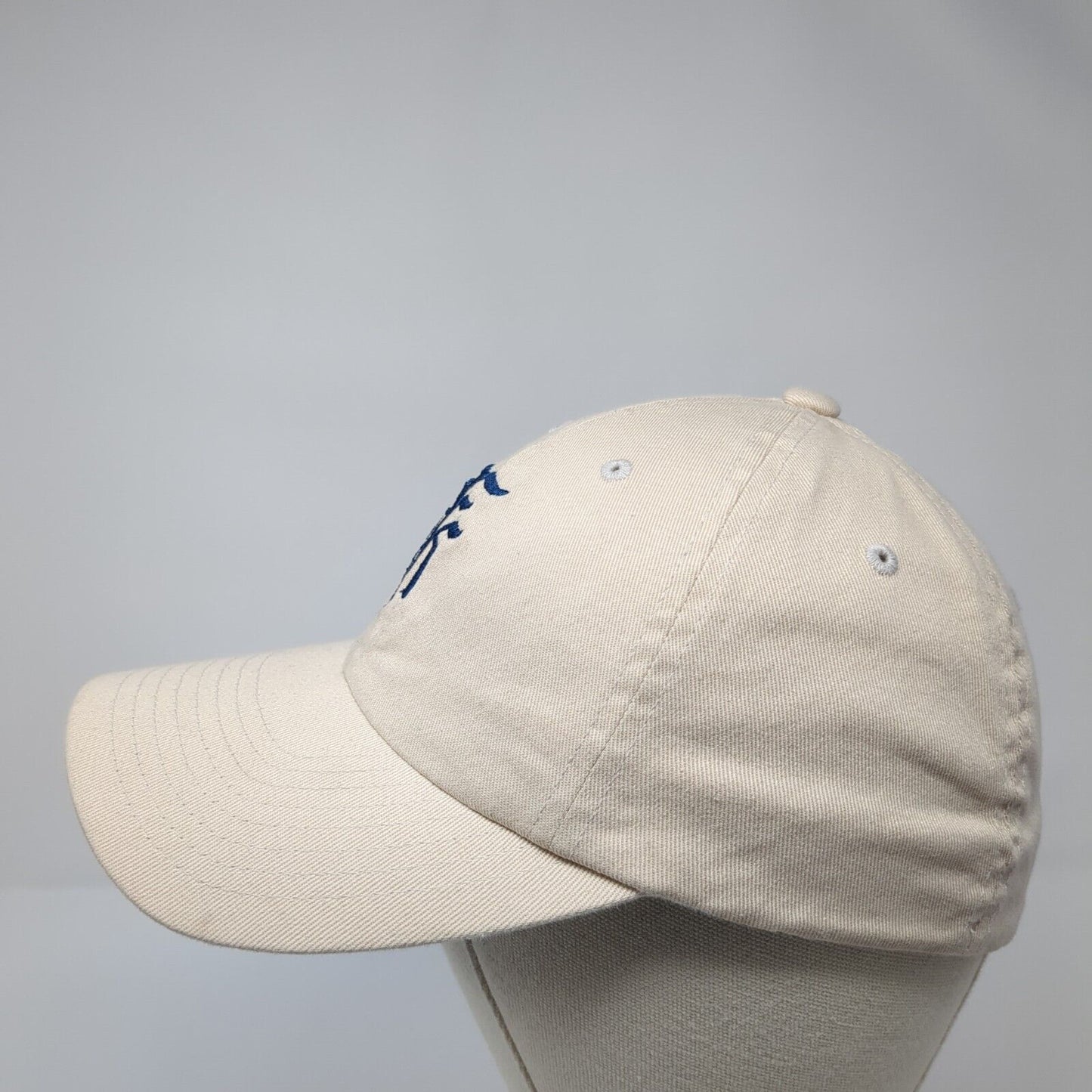 Monogram Fitted Hat Tan S-M Embroidered Flexfit Yupoong Vent Holes