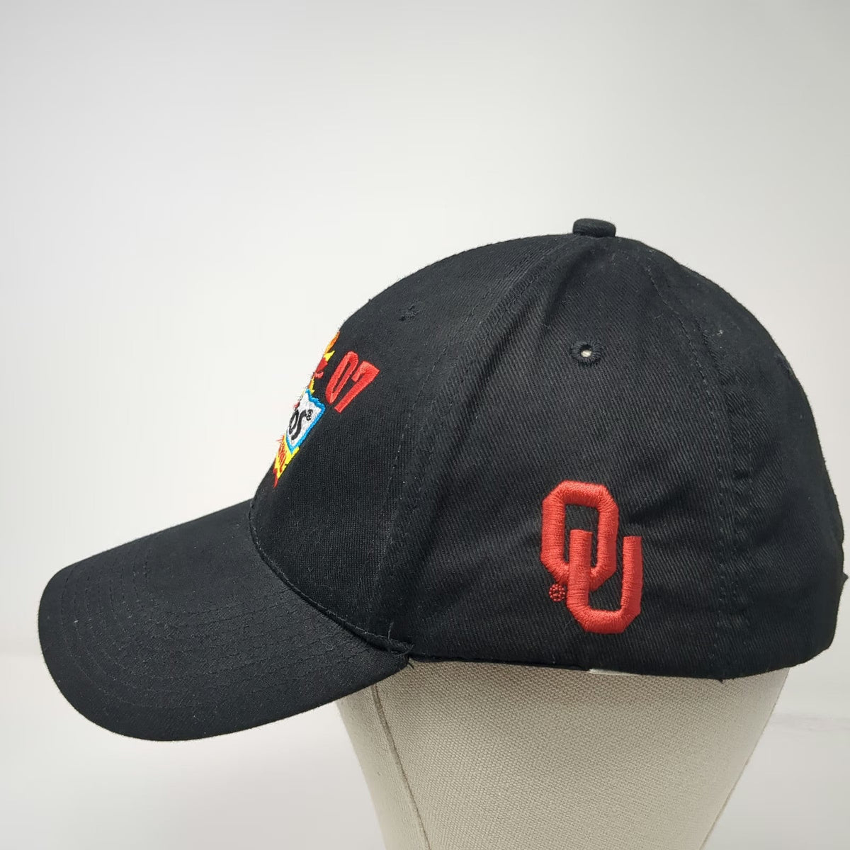 Headmaster NCAA 2007 Fiesta Bowl Boise State Oklahoma Sooners Cap Black One Size