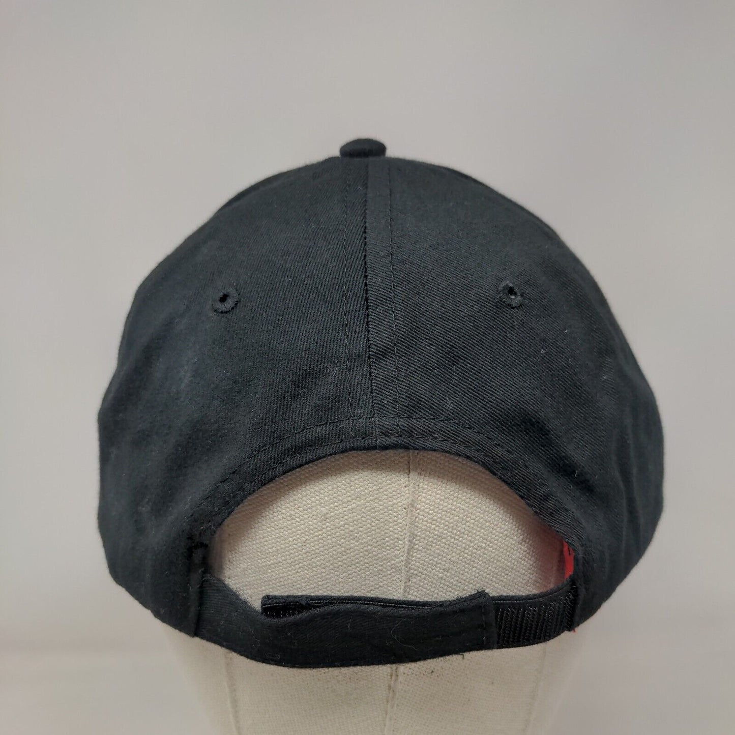 Letter Q Strapback Hat Black One Size Embroidered 6 Panel Cap America