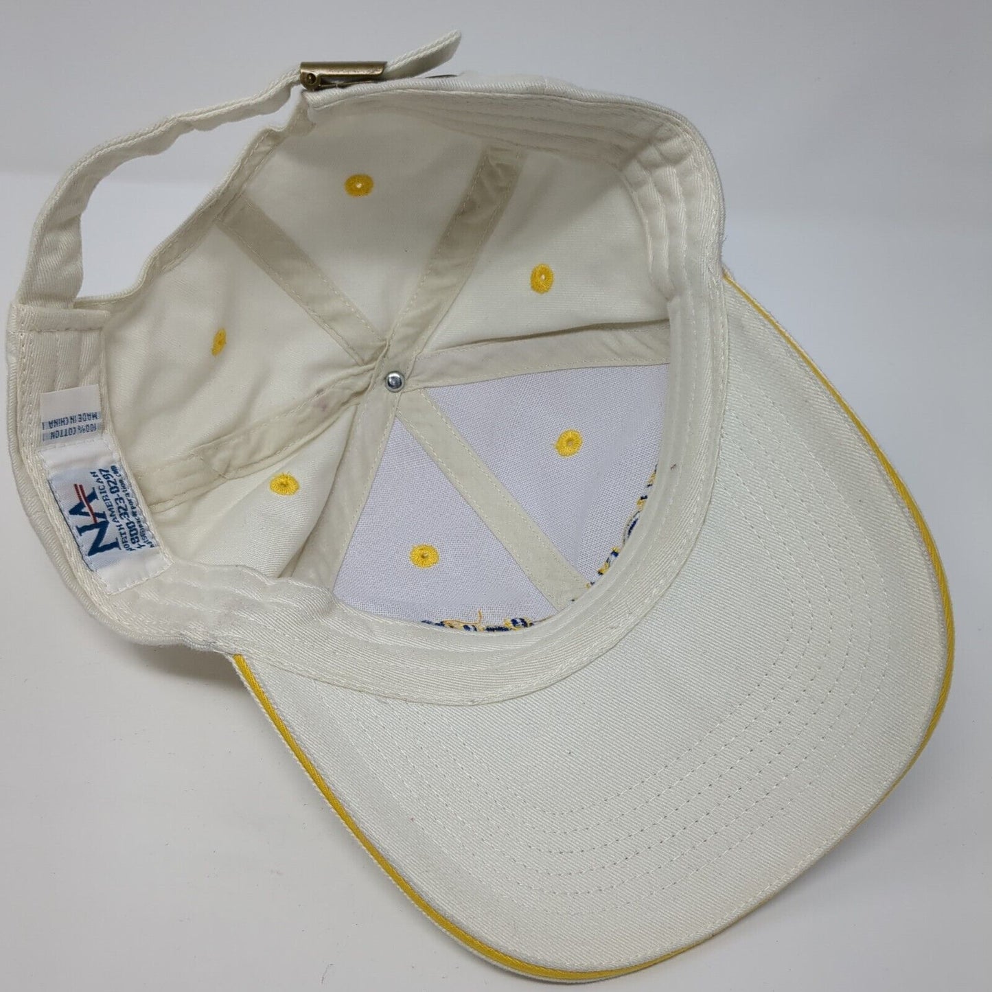 Komatsu Slideback Hat White One Size Adjustable Embroidered North American