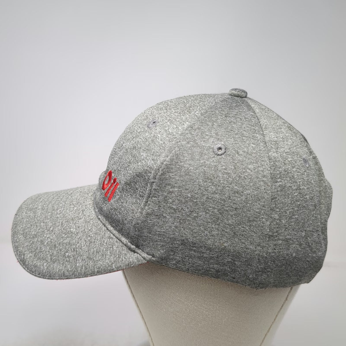 Sport-Tek Snapback Gray One Size United Oil Embroidery Sandwich Bill Hat