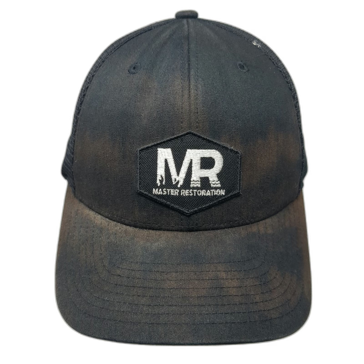 Yupoong Master Restoration Black Trucker Hat One Size Mesh Snapback Flexfit 110