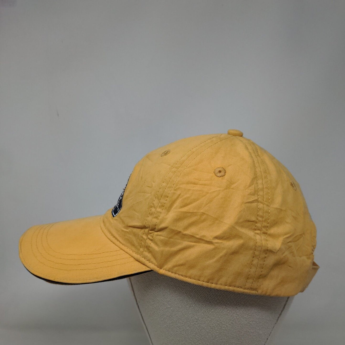 Gold Band Oysters Strapback Hat Orange OSFA Embroidered Devon & Jones