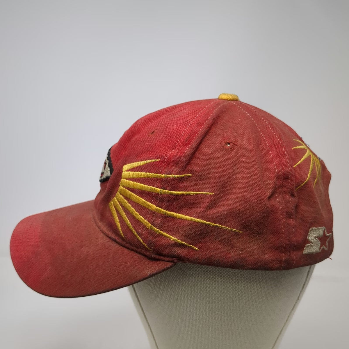 Starter Kansas City Chiefs NFL Red Baseball Cap Sunburst Pro Line Hat Vintage