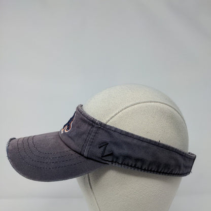 Boise State Broncos Strapback Visor Hat Blue OSFA Embroidered Zephyr NCAA