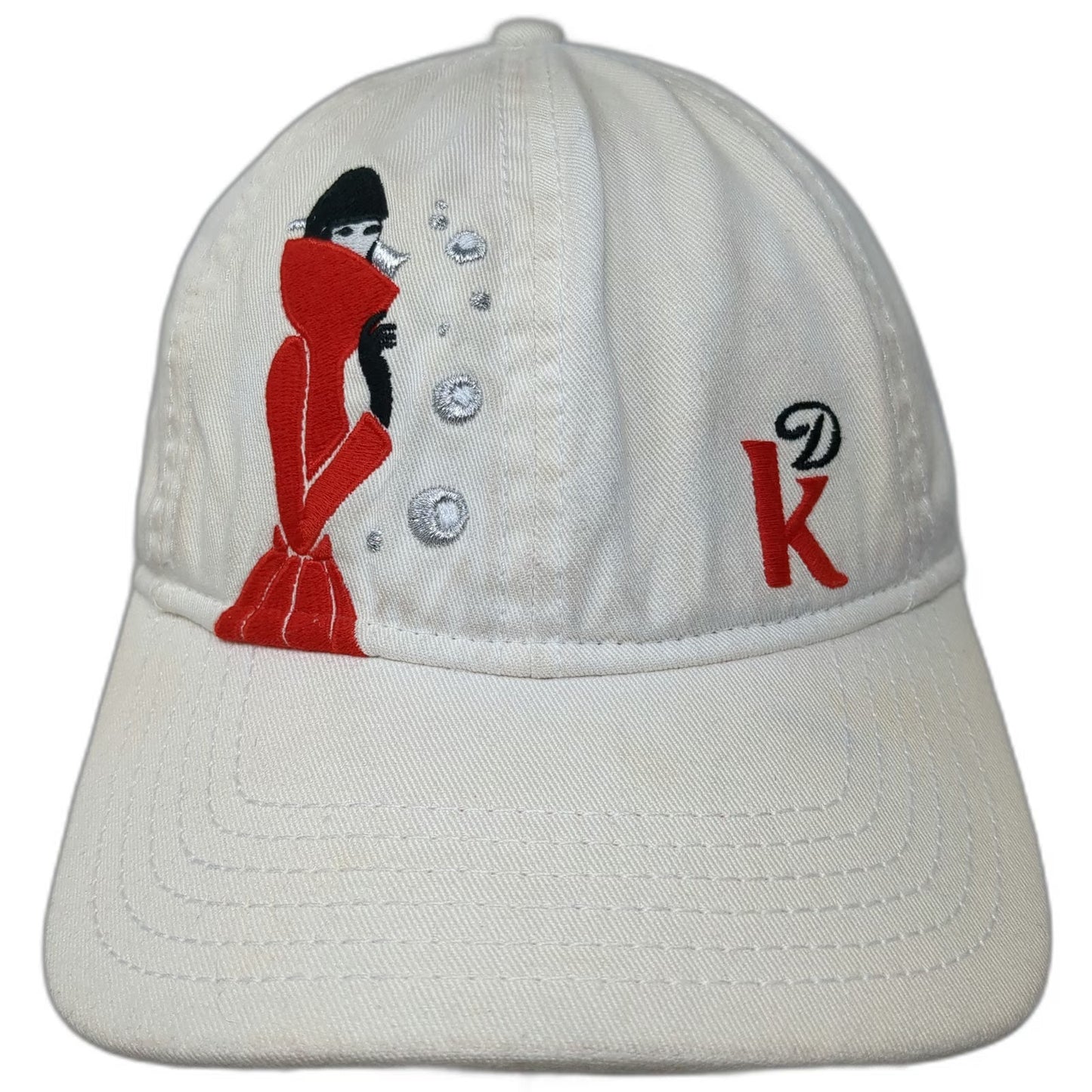 Diet Coke Baseball Cap White One Size Woman Embroidery Red Underbrim Strapback