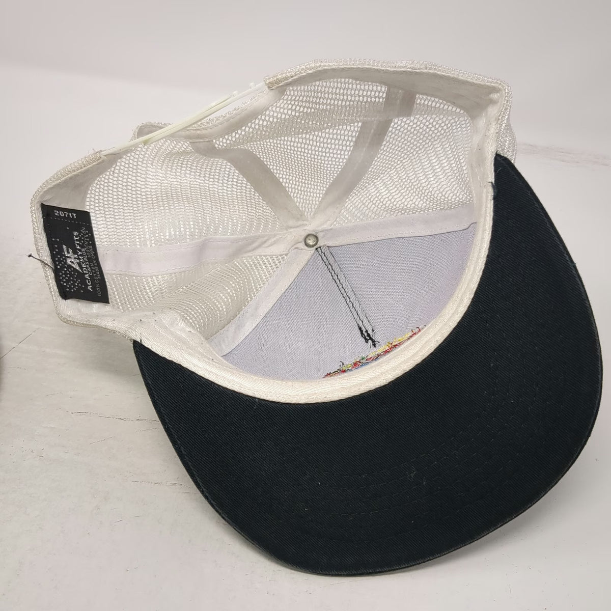 Academy Fits Trucker Hat Black White One Size Smokebuddy Las Vegas Snapback