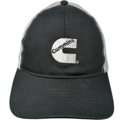 Blank2Branded Baseball Cap Black One Size Mesh Back Strapback Cummins Logo Hat